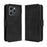 For TECNO Spark 40 4G Leather Case Phone Wallet Cover with Multiple Card Slots - Black - 1