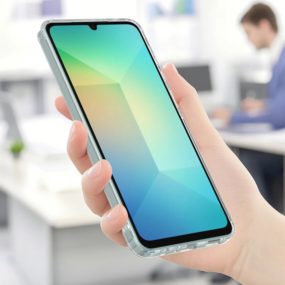 For Samsung Galaxy A08 4G / A08 5G / F07 4G / M17e 5G / M07 4G / A07 5G / A07 4G Clear Phone Magnetic Case TPU+Acrylic Back Cover - Clear - 5
