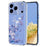 For iPhone 17 Pro Case Butterfly Floral Pattern Printing TPU Phone Back Cover - Violets - 1