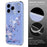 For iPhone 17 Pro Case Butterfly Floral Pattern Printing TPU Phone Back Cover - Violets - 6