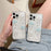For iPhone 16 Pro Max Case Cute 3D Cloud Rhinestone Decor TPU+PC Phone Cover (Precise Lens Cutouts) - 6