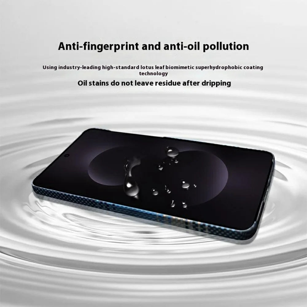 For Samsung Galaxy S25 Edge Magnetic Case Precise Cutouts Gradient Aramid Fiber Phone Cover with Metal Lens Frame - Blue Floating Weave - 7