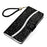For Samsung Galaxy S23 Glitter Bling Splicing Design PU Leather Phone Wallet Case Flip Stand Protective Shell with Hand Strap - Black - 4