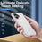 For iPhone 17 Case PC + TPU Military Grade Drop Protective Phone Cover - White + Pink - 2