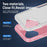 For iPhone 17 Case PC + TPU Military Grade Drop Protective Phone Cover - White + Pink - 5