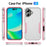 For iPhone 17 Case PC + TPU Military Grade Drop Protective Phone Cover - White + Pink - 7