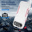For iPhone Air Case PC + TPU Military Grade Drop Protective Phone Cover - White + Pink - 4