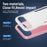 For iPhone Air Case PC + TPU Military Grade Drop Protective Phone Cover - White + Pink - 6