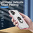 For iPhone 17 Case Military Grade Ring Kickstand PC + TPU Phone Cover - White + Pink - 3