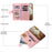 For iPhone 18 Pro Max / 17 Pro Max Wallet Case Rhombus Stitching Line PU Leather Phone Cover with Wrist Strap - Rose Gold - 5