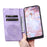 For iPhone Air Case Magnetic Closing Leather Phone Cover Pattern Imprinted - Purple - 5