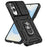 For Samsung Galaxy S25 Edge Case PC + TPU Phone Cover with Lens Protection Kickstand - Black - 2