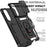 For Samsung Galaxy S25 Edge Case PC + TPU Phone Cover with Lens Protection Kickstand - Black - 6