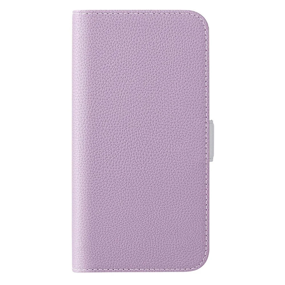 For Google Pixel 7 5G Litchi Texture PU Leather Full Protection Case Candy Color Phone Wallet Cover with Stand - Light Purple - 7