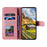 For iPhone 18 Pro Max / 17 Pro Max Leather Case Splicing Stitching Wallet Phone Cover with Wrist Strap - Rose Gold - 2