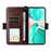 For Asus Zenfone 12 Ultra 5G Leather Case Magnetic Closure Wallet Stand Phone Cover with Crossbody Strap - Brown - 2