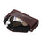 For Asus Zenfone 12 Ultra 5G Leather Case Magnetic Closure Wallet Stand Phone Cover with Crossbody Strap - Brown - 5