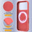 For iPhone 18 Pro / 17 Pro Case Compatible with MagSafe Anti-Drop Liquid Silicone Phone Cover - Hot Pink - 7