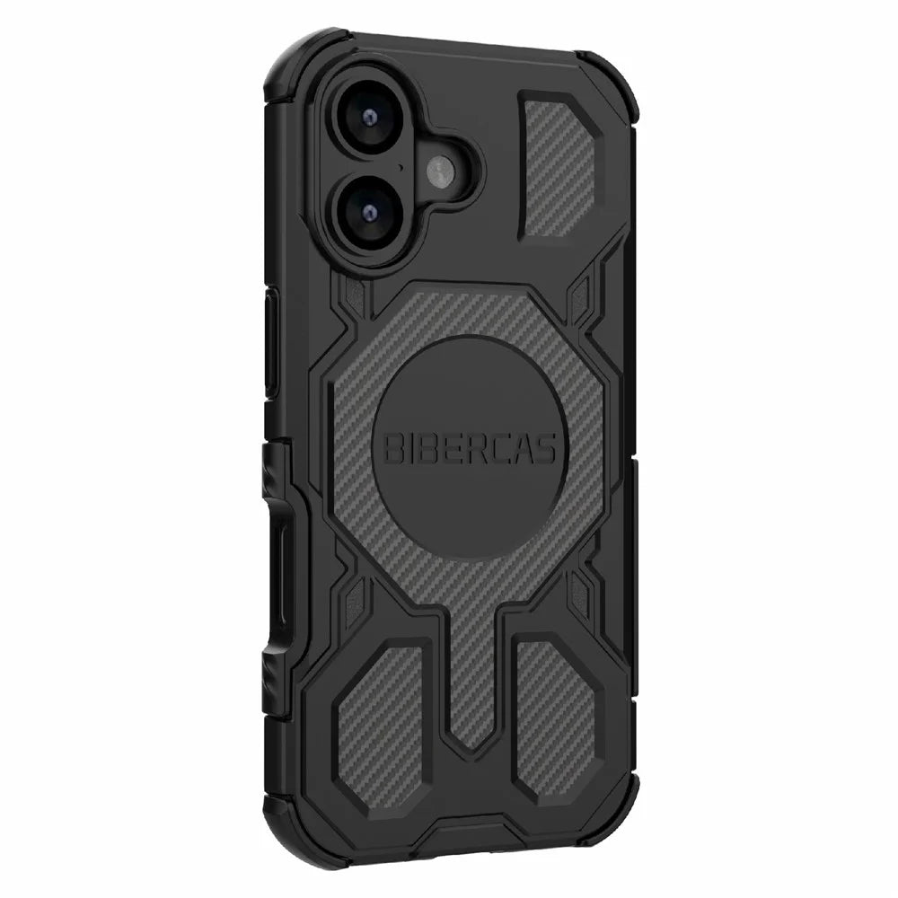 BIBERCAS J-16 Series For iPhone 17 Case Compatible with MagSafe Anti Drop TPU + PC Phone Cover - Black - 3