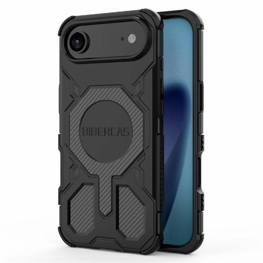 BIBERCAS J-16 Series For iPhone Air Case Compatible with MagSafe Anti Drop TPU + PC Phone Cover - Black - 2