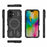 BIBERCAS J-16 Series For iPhone 16 Case Compatible with MagSafe Anti Drop TPU + PC Phone Cover - Black - 6
