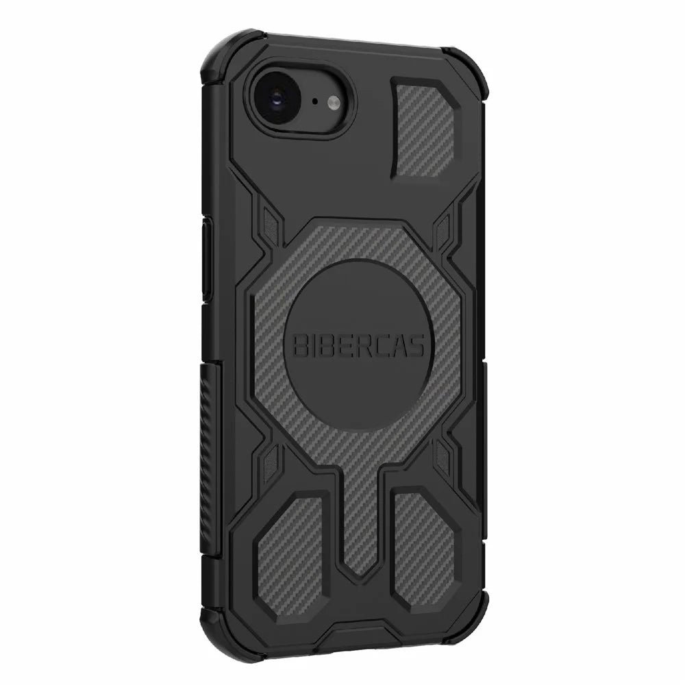 BIBERCAS J-16 Series For iPhone 17e / 16e Case Compatible with MagSafe Anti Drop TPU + PC Phone Cover - Black - 3