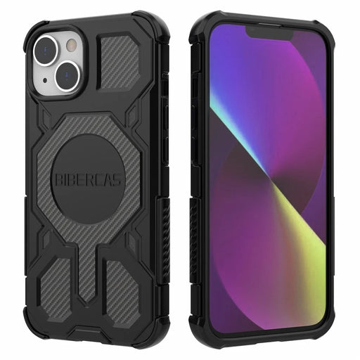 BIBERCAS J-16 Series For iPhone 14  /  13 Case Compatible with MagSafe Anti Drop TPU + PC Phone Cover - Black - 1
