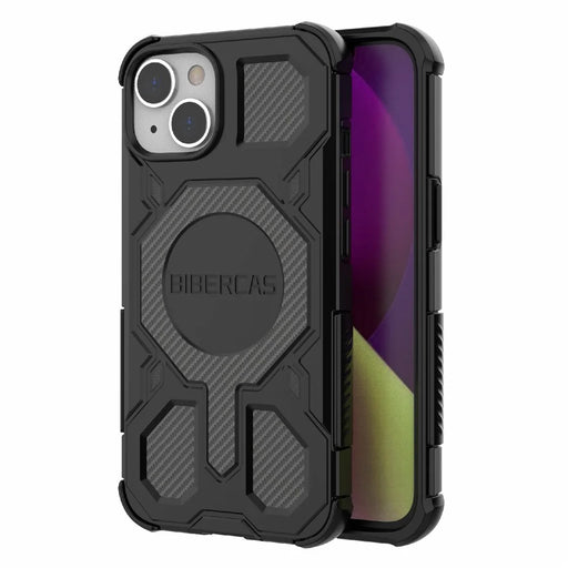 BIBERCAS J-16 Series For iPhone 14  /  13 Case Compatible with MagSafe Anti Drop TPU + PC Phone Cover - Black - 2