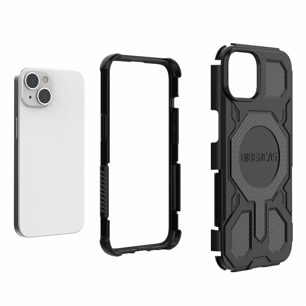 BIBERCAS J-16 Series For iPhone 14  /  13 Case Compatible with MagSafe Anti Drop TPU + PC Phone Cover - Black - 5