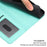 For iPhone 17 Case Flower Imprint Leather Flip Wallet Phone Cover with Wrist Strap - Light Green - 7