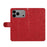 For iPhone 17 Pro Max Case Flower Imprint Leather Flip Wallet Phone Cover with Wrist Strap - Red - 4
