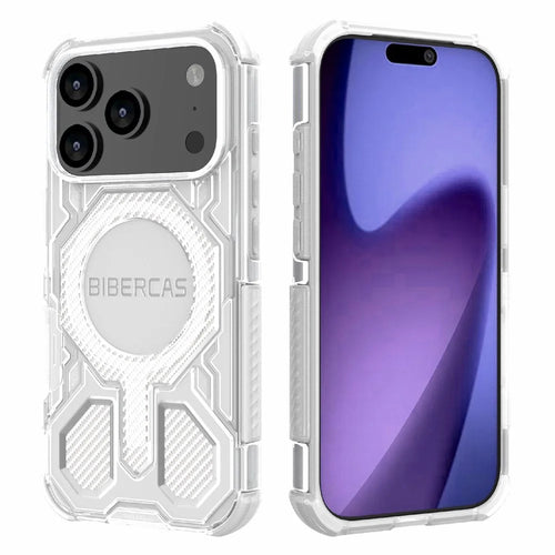 BIBERCAS J-16 Transparent Series For iPhone 18 Pro / 17 Pro Case Compatible with MagSafe TPU + PC Phone Cover - Transparent - 1