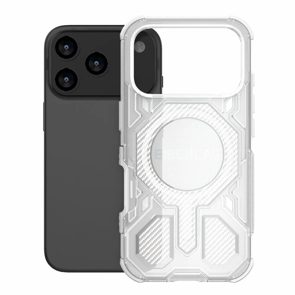 BIBERCAS J-16 Transparent Series For iPhone 18 Pro / 17 Pro Case Compatible with MagSafe TPU + PC Phone Cover - Transparent - 2