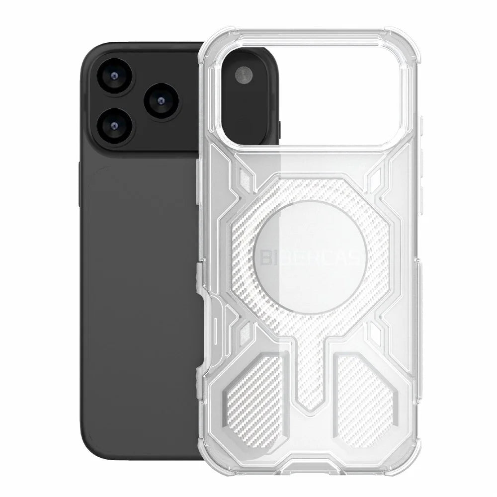BIBERCAS J-16 Transparent Series For iPhone 18 Pro Max / 17 Pro Max Case Compatible with MagSafe TPU + PC Phone Cover - Transparent - 2