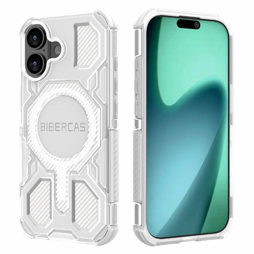 BIBERCAS J-16 Transparent Series For iPhone 17 Case Compatible with MagSafe TPU + PC Phone Cover - Transparent - 1
