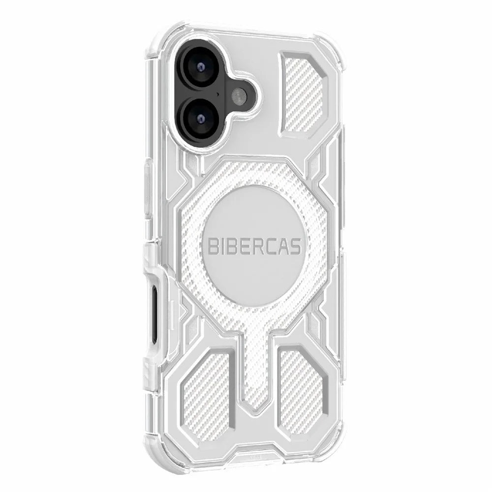 BIBERCAS J-16 Transparent Series For iPhone 17 Case Compatible with MagSafe TPU + PC Phone Cover - Transparent - 3