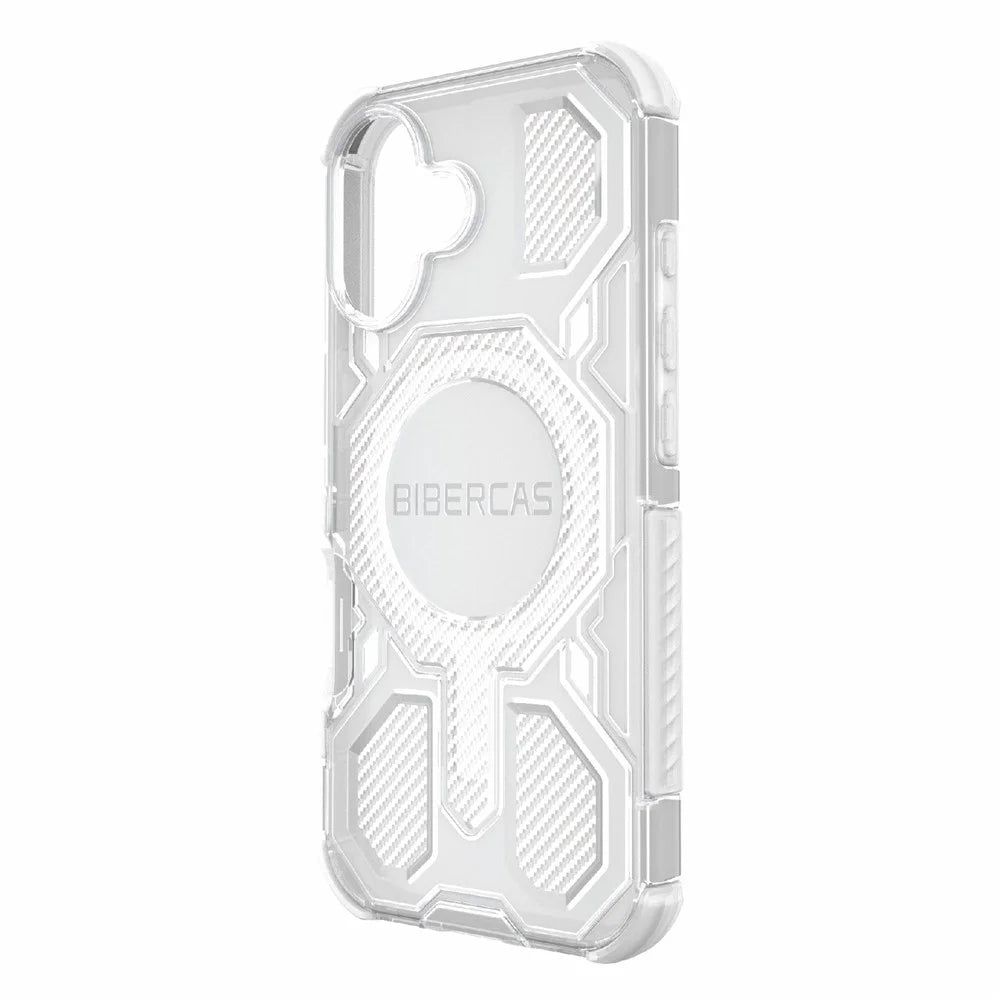 BIBERCAS J-16 Transparent Series For iPhone 17 Case Compatible with MagSafe TPU + PC Phone Cover - Transparent - 4