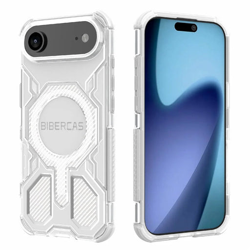 BIBERCAS J-16 Transparent Series For iPhone Air Case Compatible with MagSafe TPU + PC Phone Cover - Transparent - 1