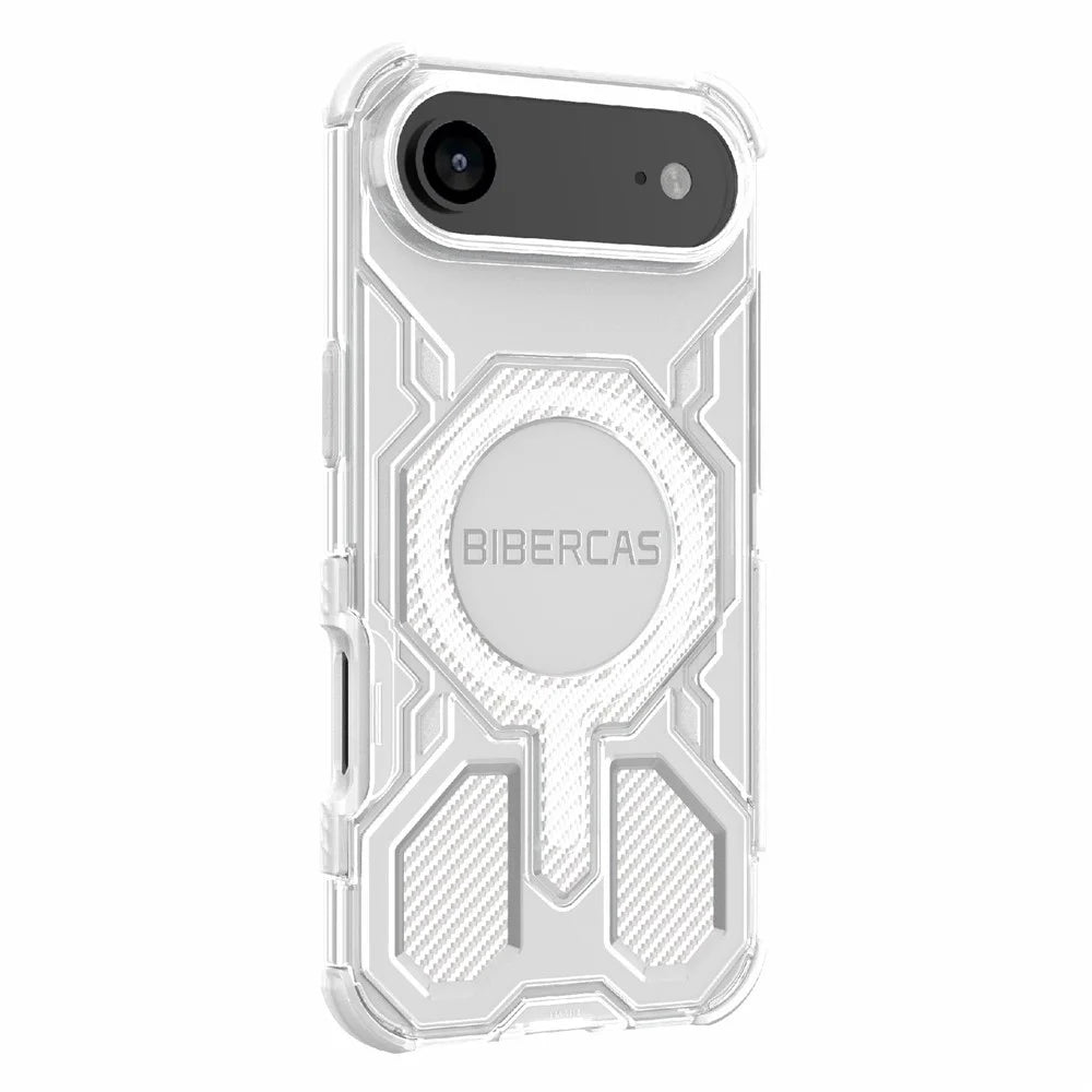 BIBERCAS J-16 Transparent Series For iPhone Air Case Compatible with MagSafe TPU + PC Phone Cover - Transparent - 3