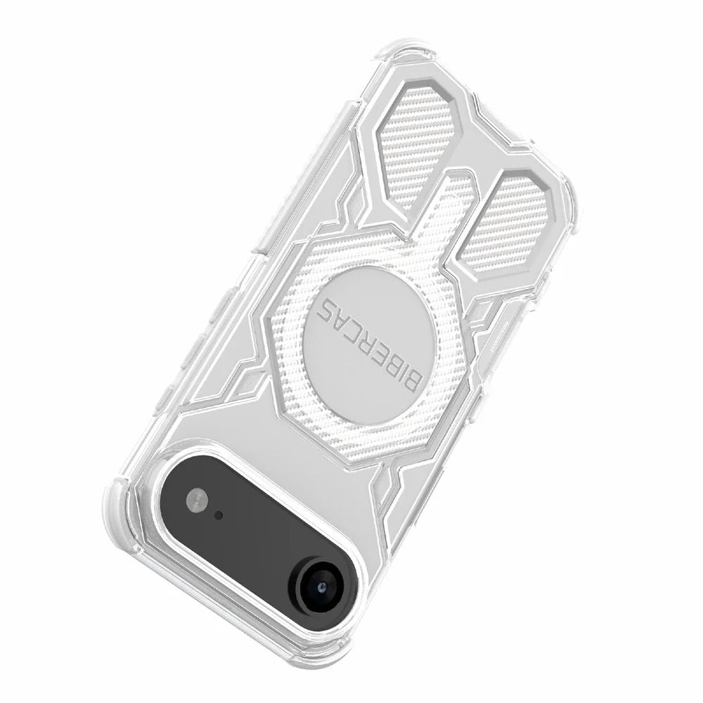 BIBERCAS J-16 Transparent Series For iPhone Air Case Compatible with MagSafe TPU + PC Phone Cover - Transparent - 5