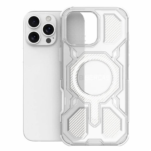 BIBERCAS J-16 Transparent Series For iPhone 16 Pro Max Case Compatible with MagSafe TPU + PC Phone Cover - Transparent - 2