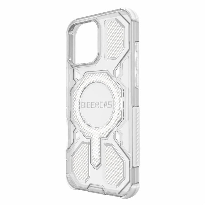 BIBERCAS J-16 Transparent Series For iPhone 16 Pro Max Case Compatible with MagSafe TPU + PC Phone Cover - Transparent - 4