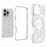 BIBERCAS J-16 Transparent Series For iPhone 16 Pro Max Case Compatible with MagSafe TPU + PC Phone Cover - Transparent - 6
