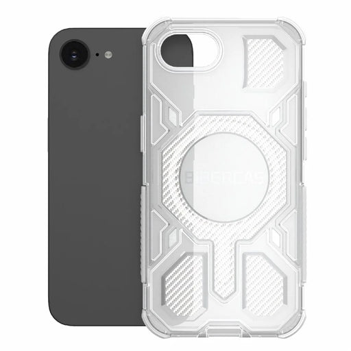 BIBERCAS J-16 Transparent Series For iPhone 17e / 16e Case Compatible with MagSafe TPU + PC Phone Cover - Transparent - 2