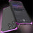 For iPhone 14 Pro Max Metal Frame Phone Case 3-Piece Design Hard PC Shockproof Protection Cover - Black  /  Purple - 4