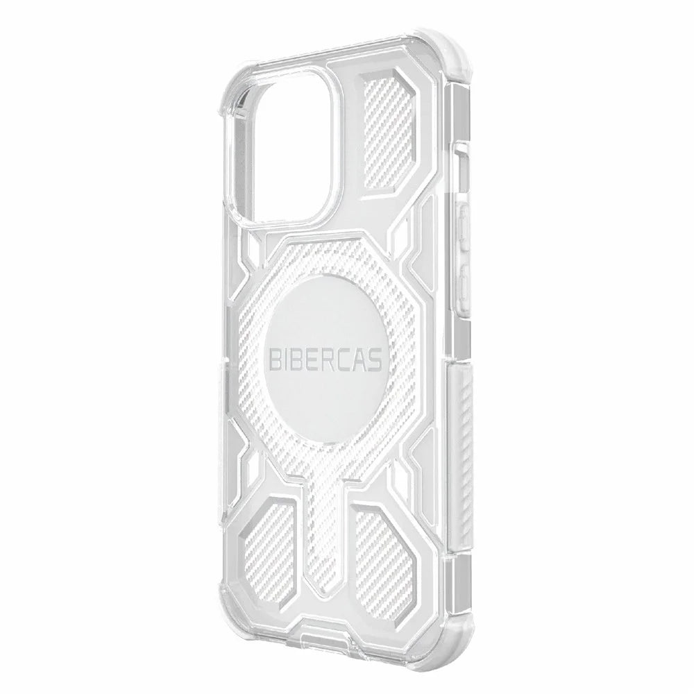 BIBERCAS J-16 Transparent Series For iPhone 13 Pro Case Compatible with MagSafe TPU + PC Phone Cover - Transparent - 4
