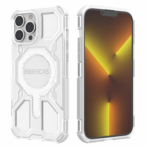 BIBERCAS J-16 Transparent Series For iPhone 13 Pro Max Case Compatible with MagSafe TPU + PC Phone Cover - Transparent - 1