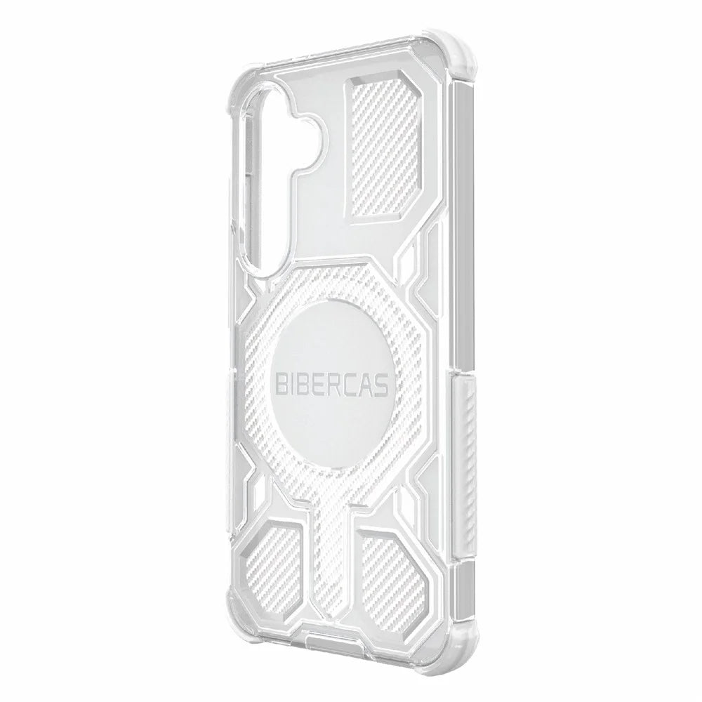 BIBERCAS J-16 Transparent Series For Samsung Galaxy S25 Magnetic Case TPU + PC Phone Cover - Transparent - 4