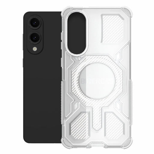 BIBERCAS J-16 Transparent Series For Samsung Galaxy S25 Edge Magnetic Case TPU + PC Phone Cover - Transparent - 2