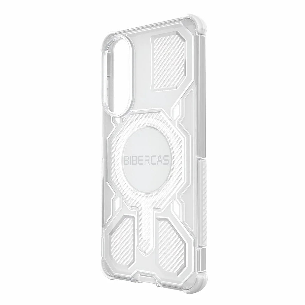 BIBERCAS J-16 Transparent Series For Samsung Galaxy S25 Edge Magnetic Case TPU + PC Phone Cover - Transparent - 4